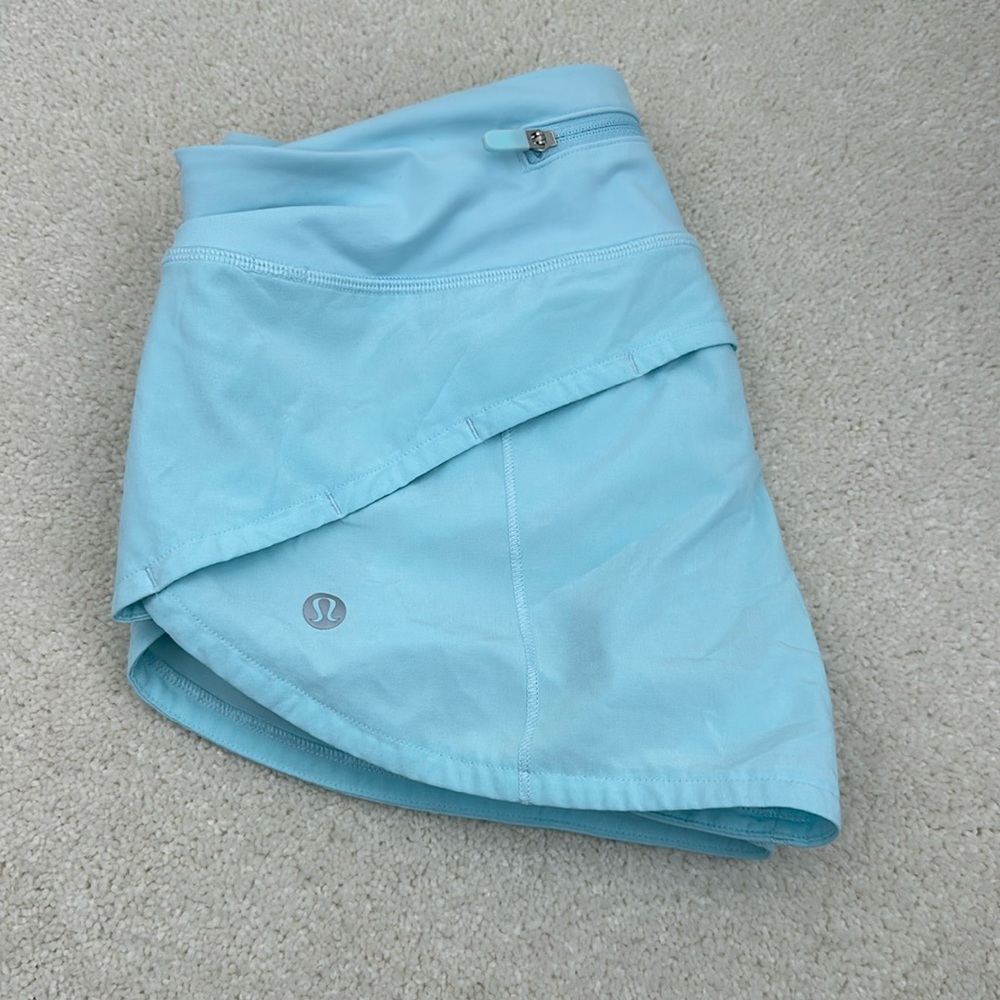 Light blue lululemon shorts